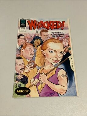 WHACKED! Comic Book Cover - Colorful Parody Art (1225)